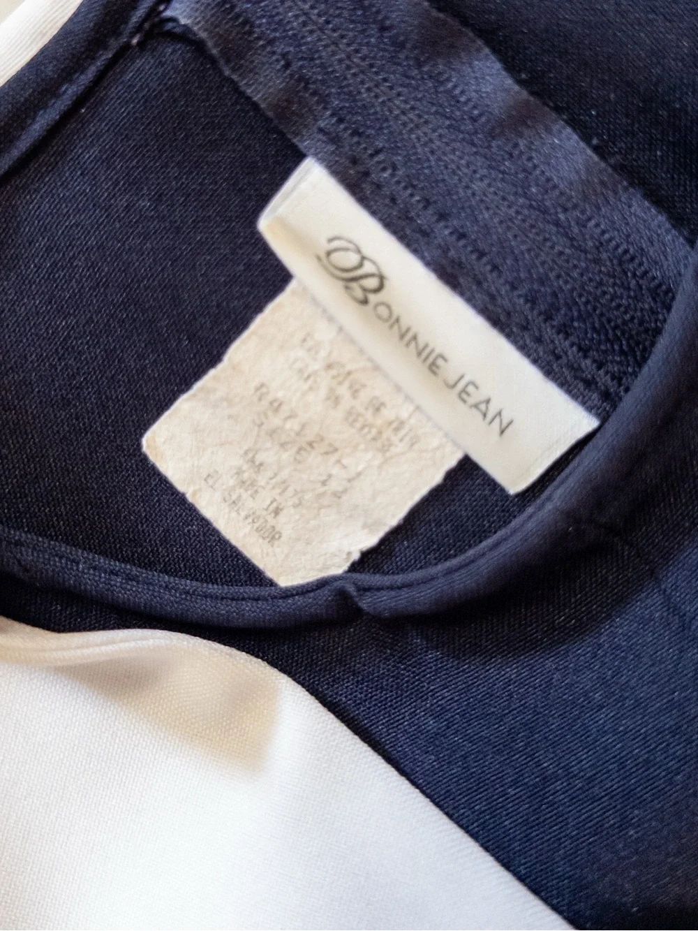 Bonnie Jean Navy Dress with White Sailor Collar